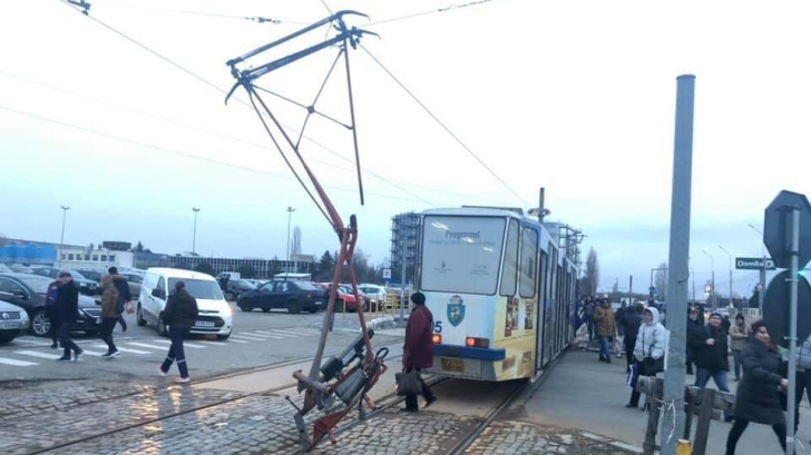 Un tramvai cu probleme la Craiova