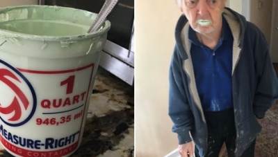 Povestea ireală a bunicului care a confundat vopseaua cu iaurt. Teribil ce a urmat!