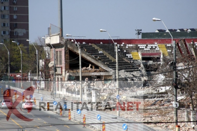 Stadionul Rapid a fost demolat. Foto: Cristian Otopeanu