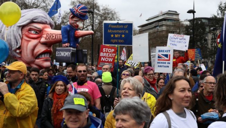 Protest MASIV în Londra. Un milion de oameni au cerut anularea Brexit (VIDEO)