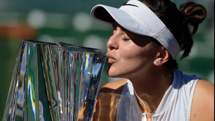 Bianca Andreescu, victorioasă la Indian Wells