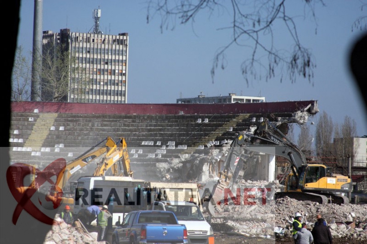 Demolare stadion Rapid. Foto: Cristian Otopeanu