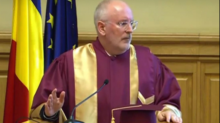 Frans Timmermans, discurs magistrat în România