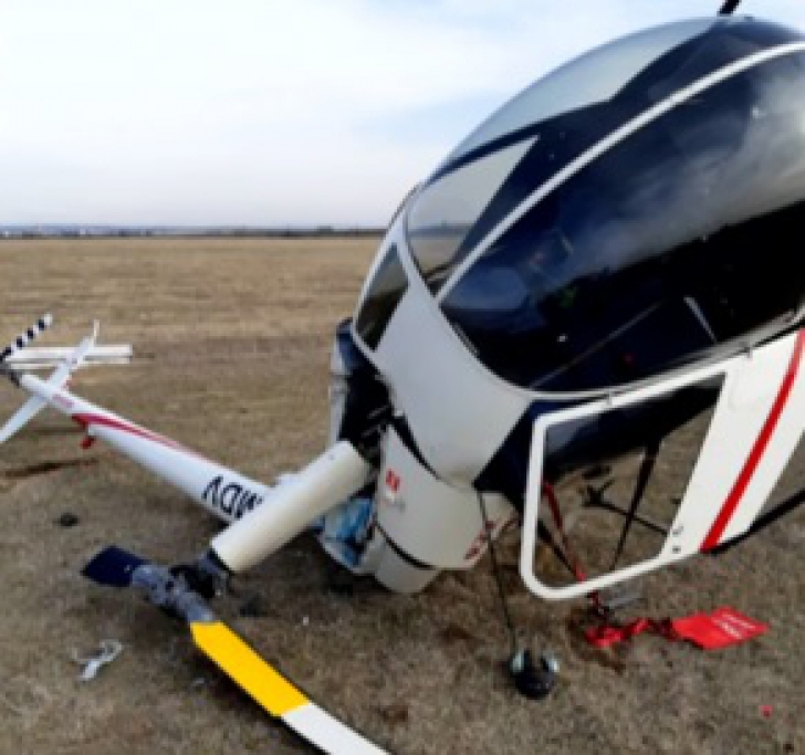 Incident aviatic, în județul Prahova: un elicopter s-a prăbușit