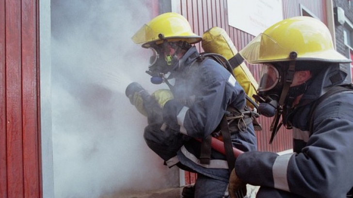 Incendiu violent la o fermă de porci, din Argeș / Foto: Arhivă