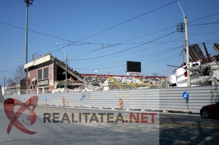 Stadionul Rapid a fost demolat. Foto: Cristian Otopeanu