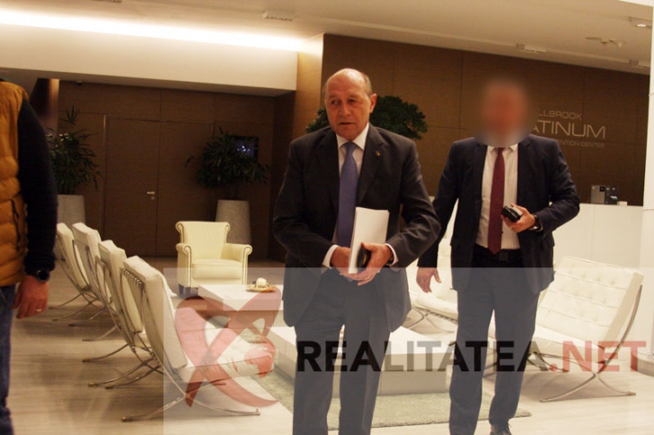 Traian Basescu, la Realitatea TV. Foto: Cristian Otopeanu