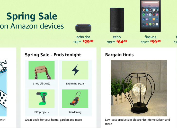 Amazon in Romania – Spring Sales aduce reduceri uriase