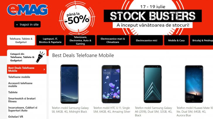 eMAG Stock Busters – Una dintre cele mai mari promotii din acest an