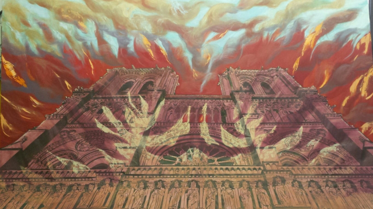 Incediul de la Notre-Dame, prevestit de o pictoriță din Craiova
