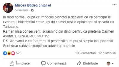 Mircea Badea, derapaj major! Dăncilă - idioata planetei, Iohannis- hitleristul cretin