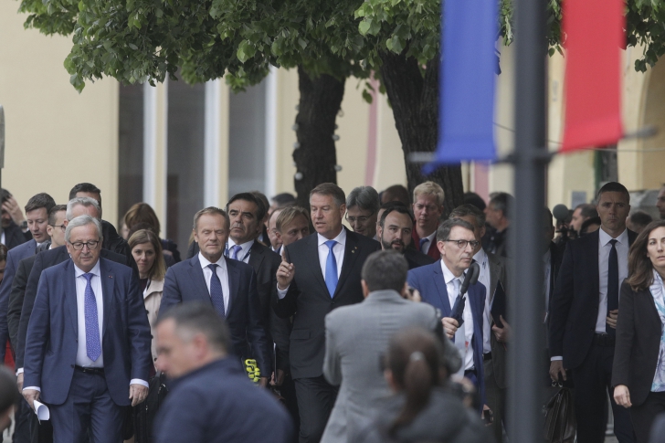 Summit Sibiu 2019. Iohannis, Tusk și Junker, declarație comună: ”Vom rescrie împreună viitorul UE”
