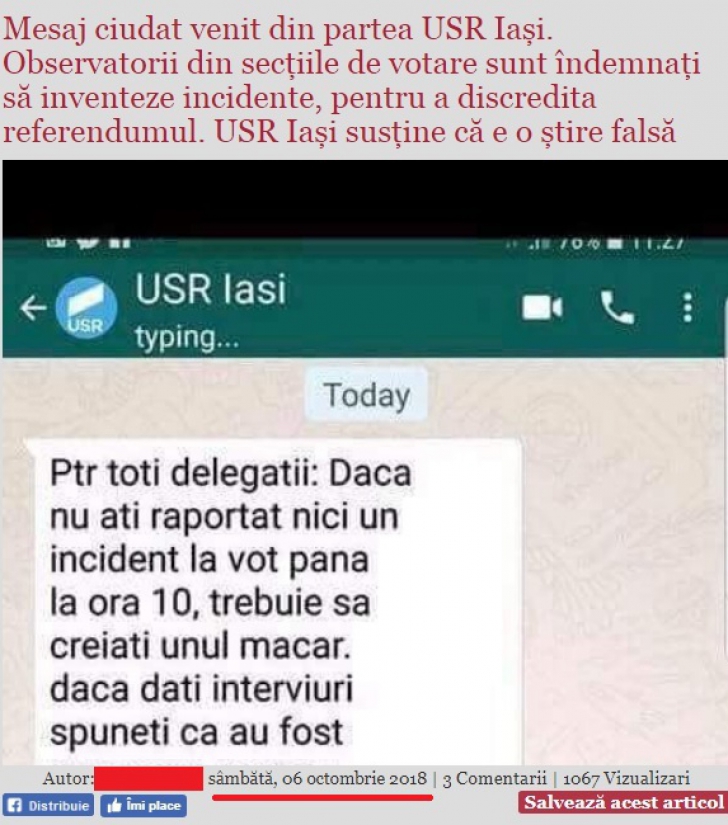 PSD, manipulare la adresa USR+PLUS, cu un mesaj din 2018 