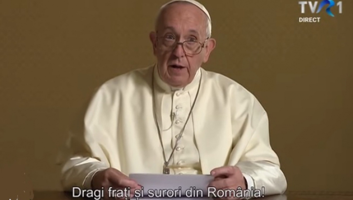 Papa Francisc, mesaj pentru romani