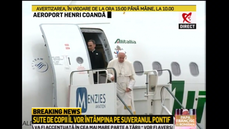 Filmul complet al primei zile din vizita Papei Francisc în România 