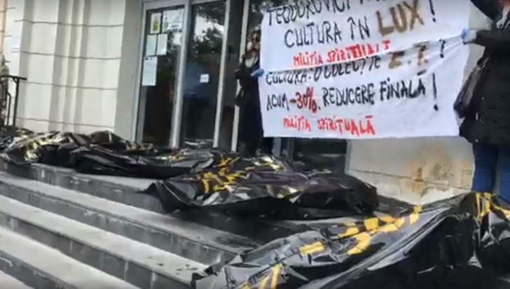 Protest fulger la Ministerul Finanțelor, critici dure pentru Teodorovici