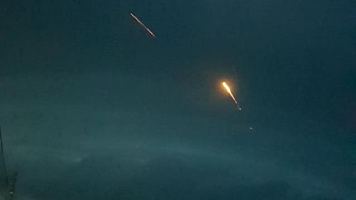 FOTO spectaculos. 17 rachete antigrindină au fost lansate în Olt. Ce a urmat