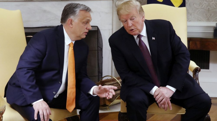 Viktor Orban, la Casa Albă, alături de Trump