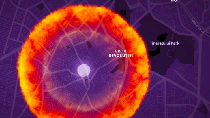 Ce s-ar întâmplat dacă o bombă nucleară ar exploda în București