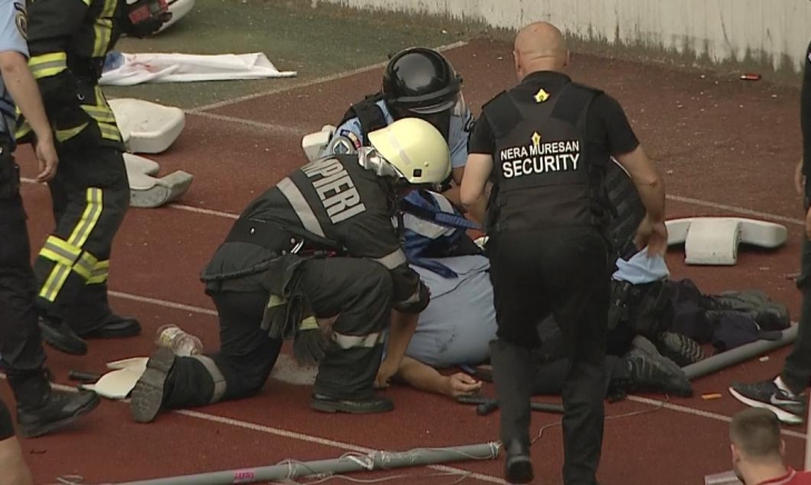 Suporterul formației U Cluj care a lovit un jandarm a fost prins!