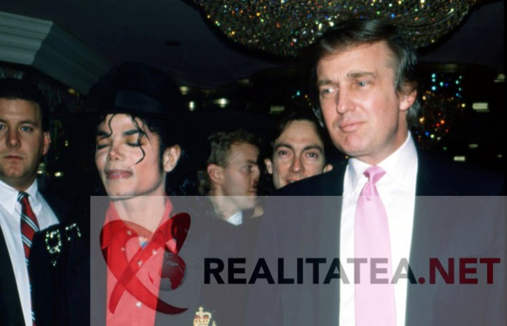 Michael Jackson si Donald Trump in aprilie 1990. Arhiva: Cristian Otopeanu
