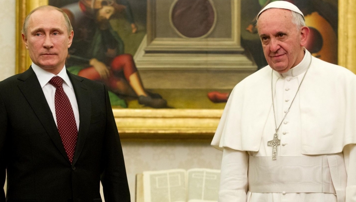 Întâlnire de gradul zero la Vatican. Papa Francisc îl primește pe Vladimir Putin