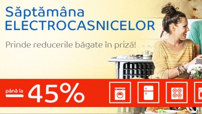 eMAG Saptamana electrocasnicelor - Reduceri de pana la 45% pentru o multime de produse