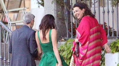 George Clooney, la cină cu soacra sa. Imagini de la fața locului 