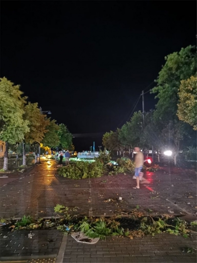 O furtună puternică a lovit regiunea Halkidiki