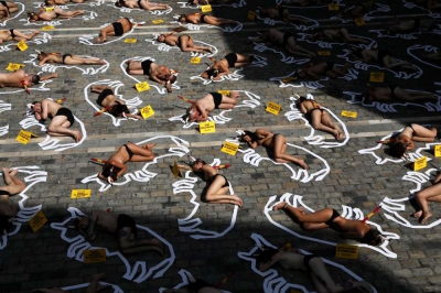 Protest la Pamplona