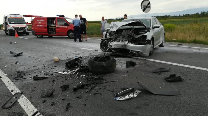 Accident grav, în Brașov. 5 israelieni implicaţi. FOTO