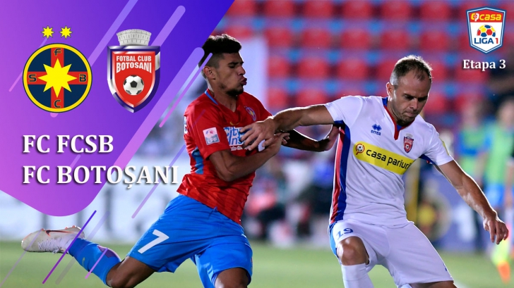 FCSB a pierdut cu Botoșani, în etapa a treia din Liga 1