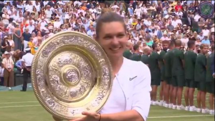 Simona Halep, "regina României" la Wimbledon! A câștigat, în premieră, finala de la Londra