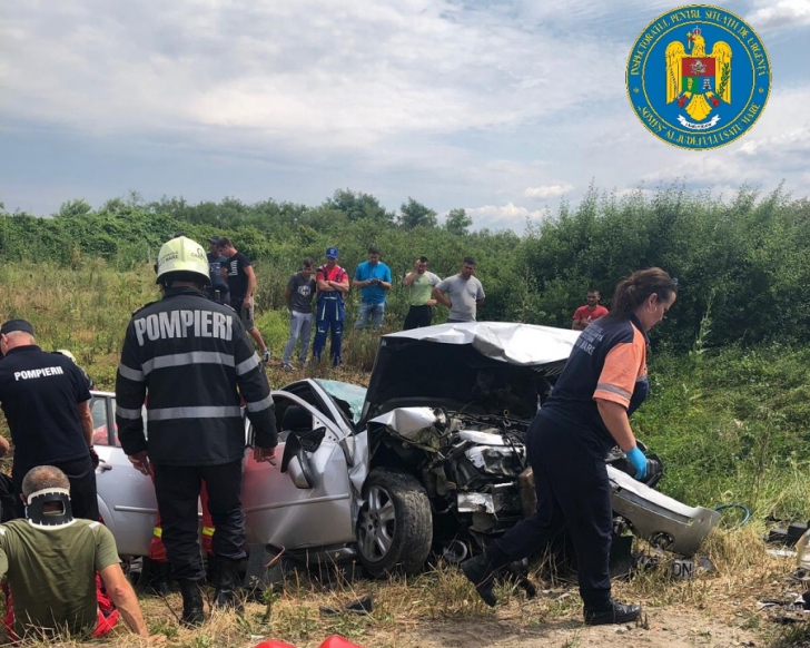 Accident cumplit, în Satu Mare: 4 victime, între care o gravidă
