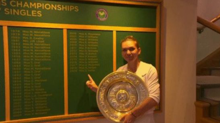 Prima REACȚIE a Simonei Halep: "A fost visul mamei mele să joc finala la Wimbledon!"
