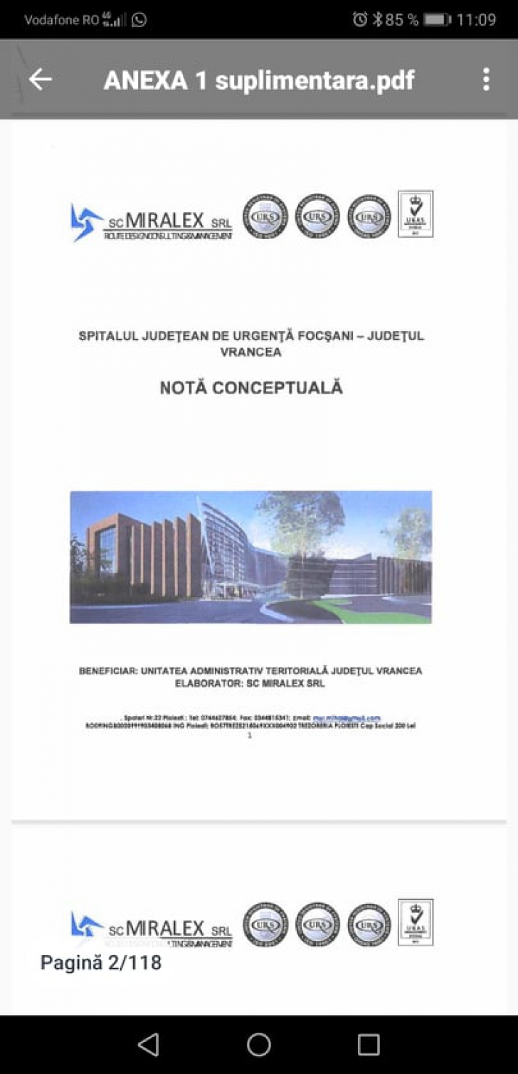 20.000 de euro pentru un proiect plagiat: Cu ce clădire seamănă viitorul Spitalul Județean Vrancea?