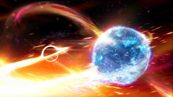 Prima gaură neagră care înghite o stea cu neutroni, descoperită de savanți