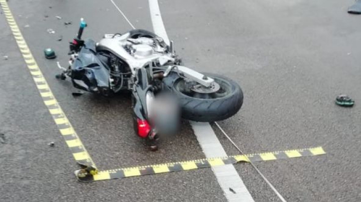 Accident grav la Poiana Stampei. Un motociclist și-a pierdut viața FOTO