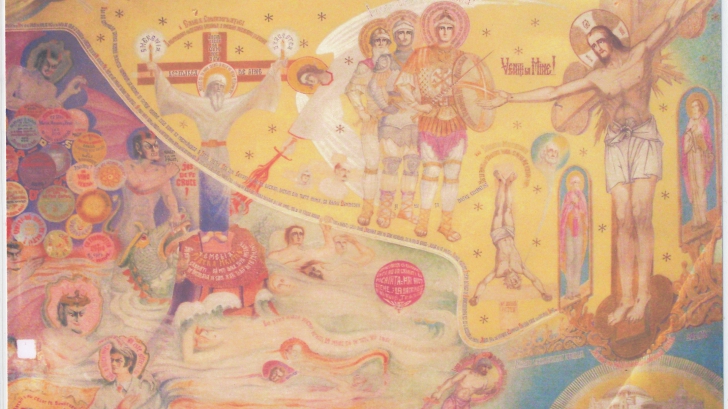 Profețiile Sfântului Arsenie Boca din pictura Bisericii Drăgănescu
