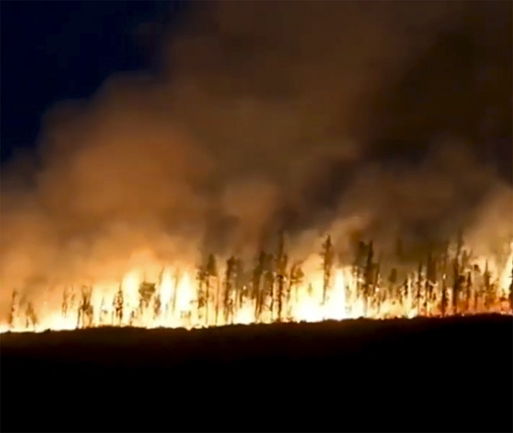 Incendii de vegetație în estul Rusiei