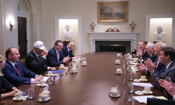 Donald Trump și Klaus Iohannis, la Casa Albă