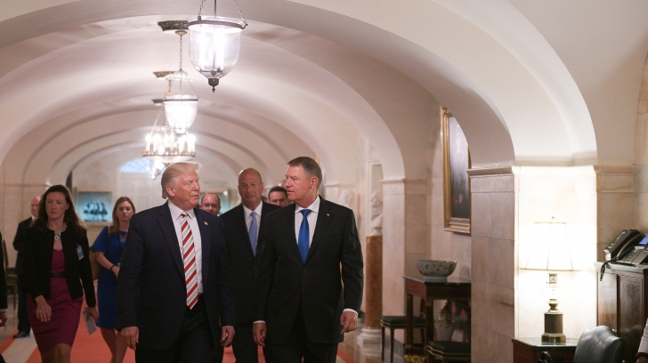 Donald Trump și Klaus Iohannis, la Casa Albă