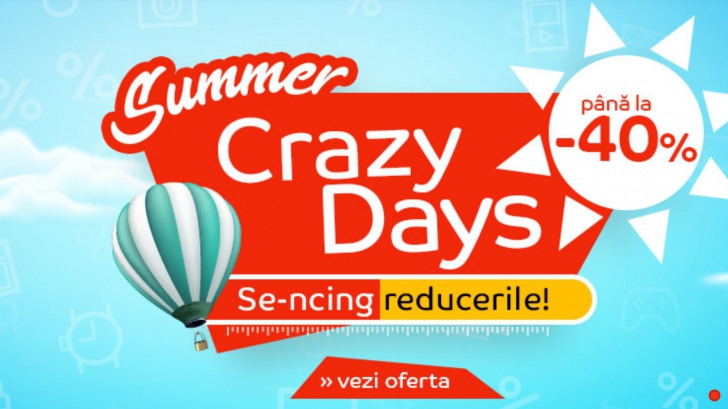 eMAG Summer Crazy Days – Ultima sansa sa profiti de reducerile de pana la 40%