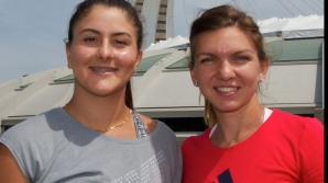 Bianca Andreescu și Simona Halep