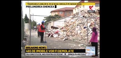 Demolări de amploare în București. Sute de imobile, rase de pe fața pământului