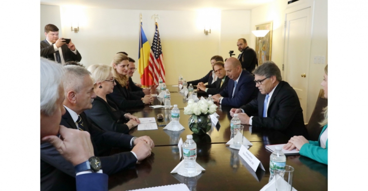 Vizita lui Dăncilă în SUA - întâlnirea cu secretarul de stat pe Energie