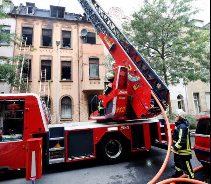 Cladire incendiată în Germania