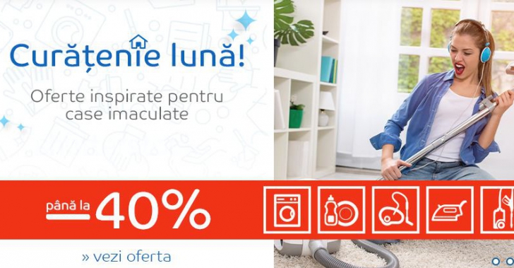 eMAG Curatenia de toamna – Promotie cu 40% reducere pentru multe categorii de produse