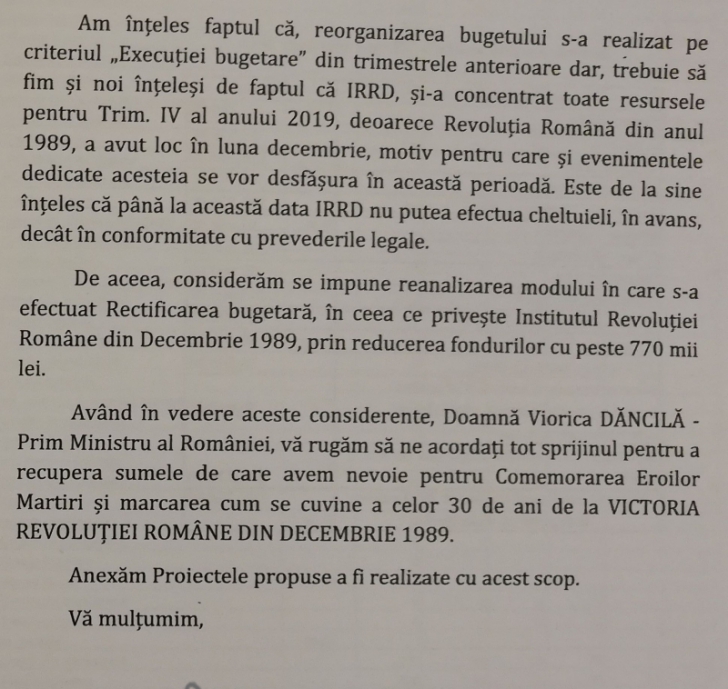 Gelu Voican Voiculescu vrea bani de la Dăncilă pentru aniversarea a 30 de ani de la Revoluție
