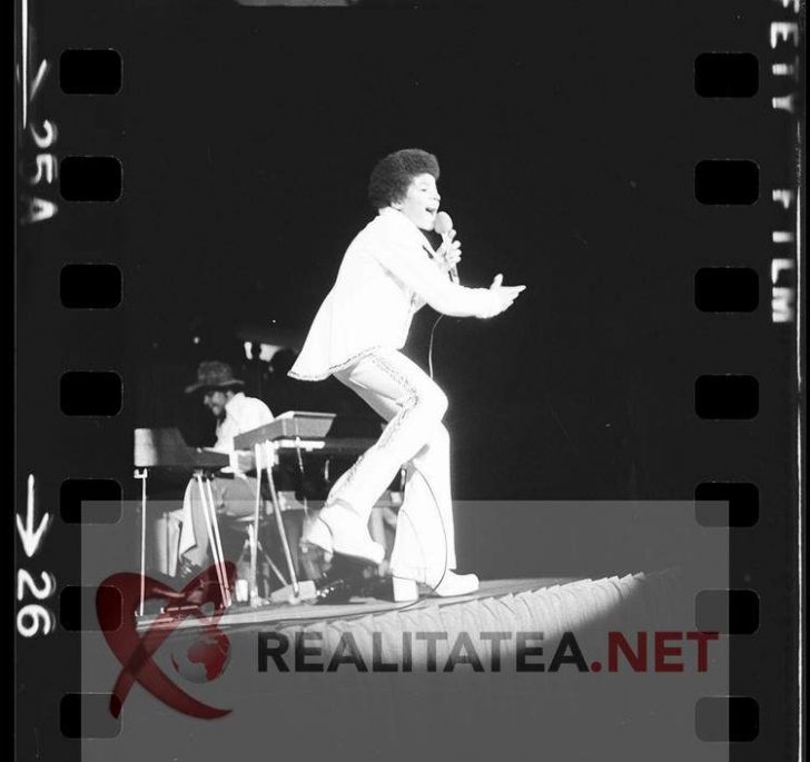Michael Jackson in 1972. Imagine de pe negativul original. Colectie: Cristian Otopeanu